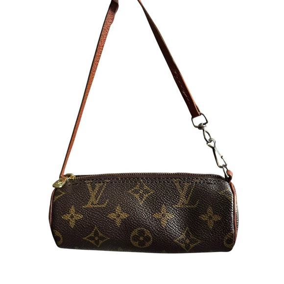 Louis Vuitton Monogram Leather 1980's Papillon 30 & Mini Papillon Dust Bag Set - Picture 6 of 11